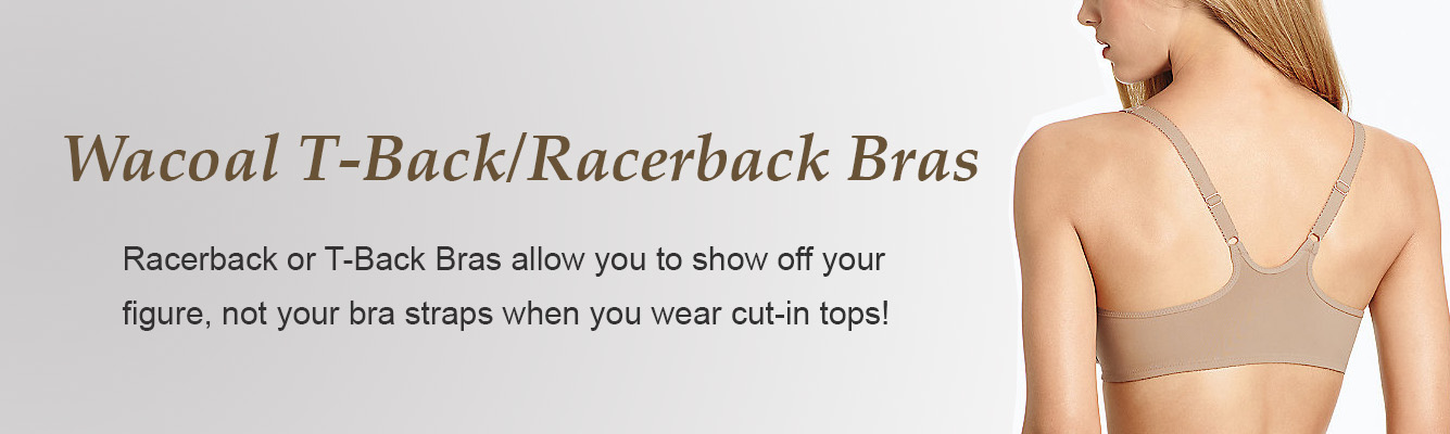 Racerback or T-Back Bras by Wacoal