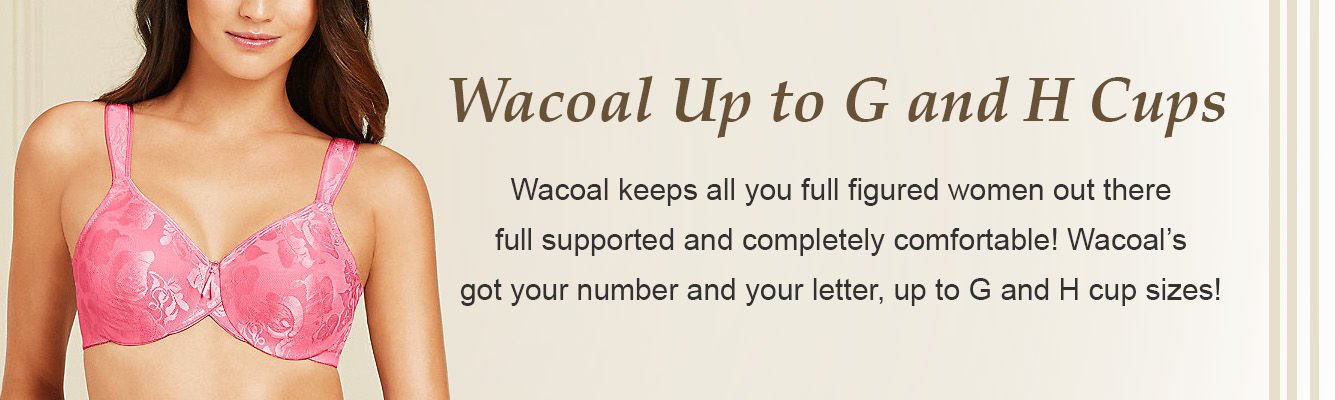 Wacoal Bras up to G and H cup sizes!